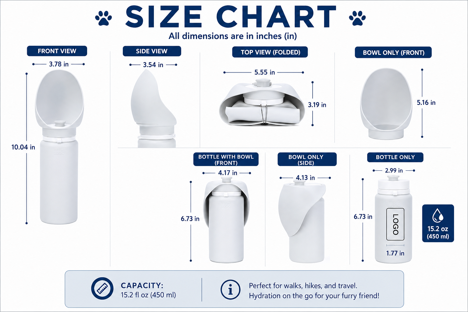 Portable Dog Water Bottle for Every Adventure